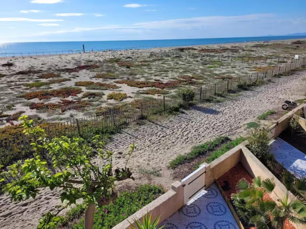 Villa Face A La Mer Sur Le Sable 8 Clim A L'Etage Le Barcarès Exteriér fotografie